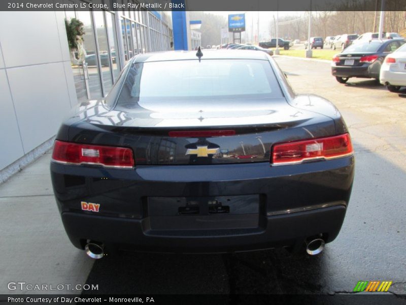 Blue Ray Metallic / Black 2014 Chevrolet Camaro LS Coupe
