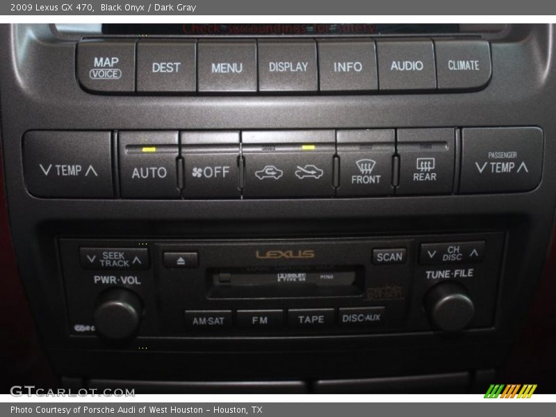 Black Onyx / Dark Gray 2009 Lexus GX 470