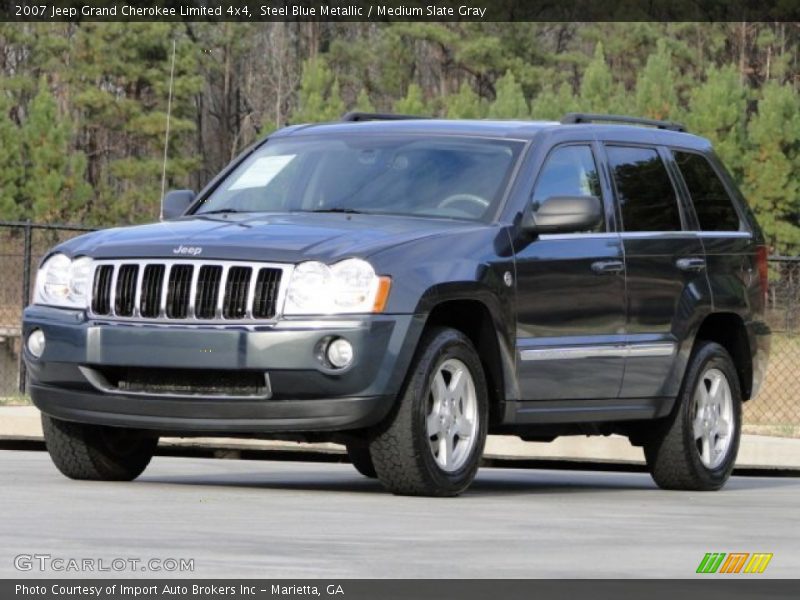 Steel Blue Metallic / Medium Slate Gray 2007 Jeep Grand Cherokee Limited 4x4