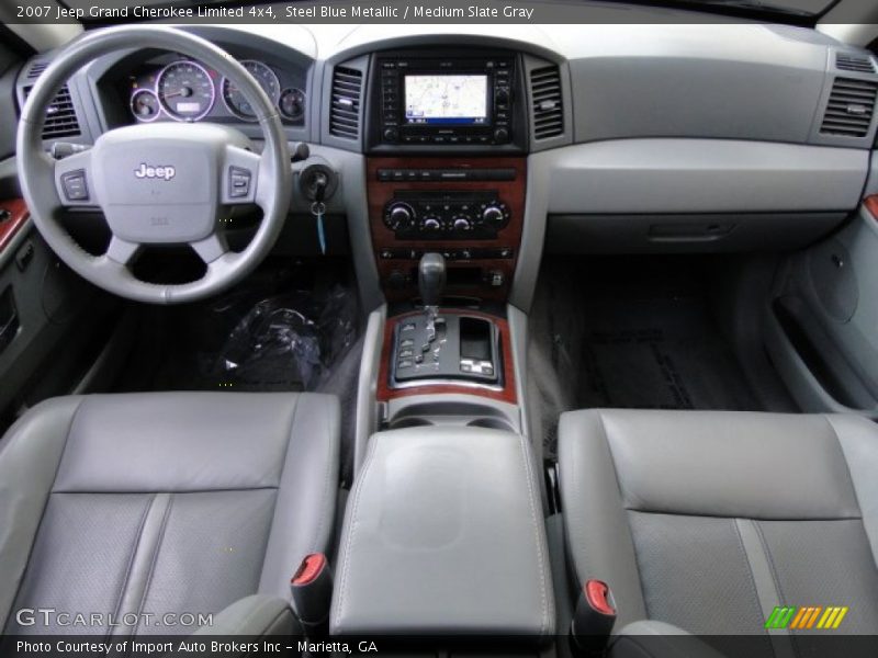 Steel Blue Metallic / Medium Slate Gray 2007 Jeep Grand Cherokee Limited 4x4