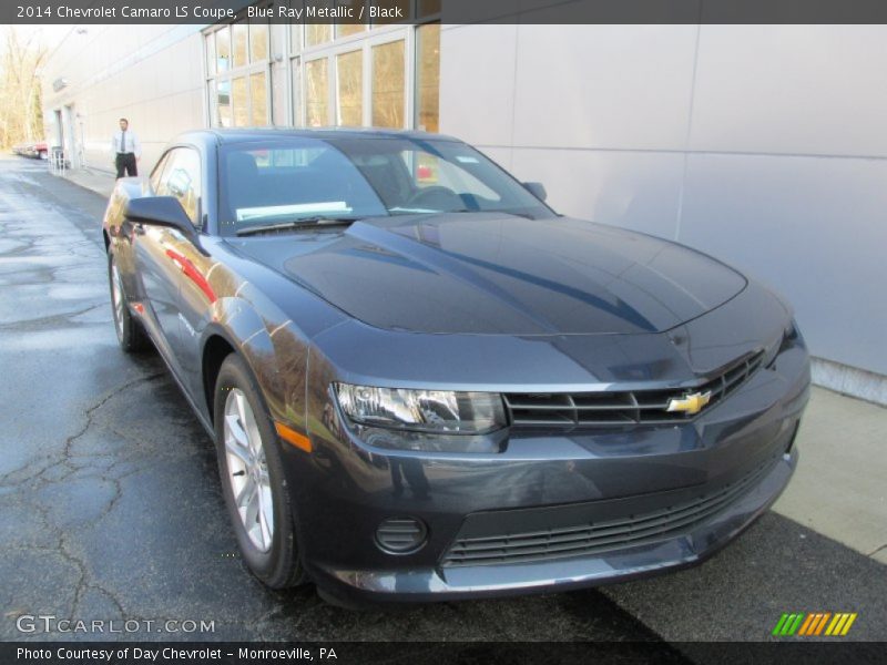 Blue Ray Metallic / Black 2014 Chevrolet Camaro LS Coupe