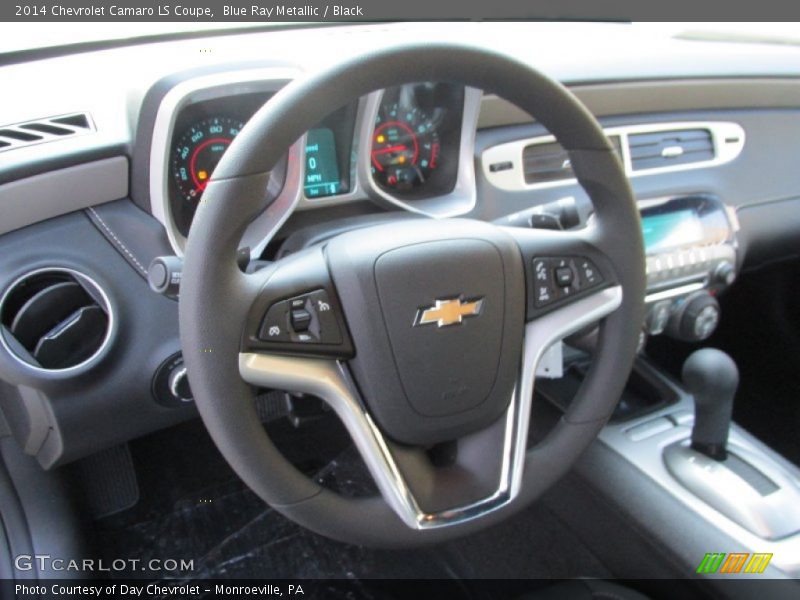 Blue Ray Metallic / Black 2014 Chevrolet Camaro LS Coupe