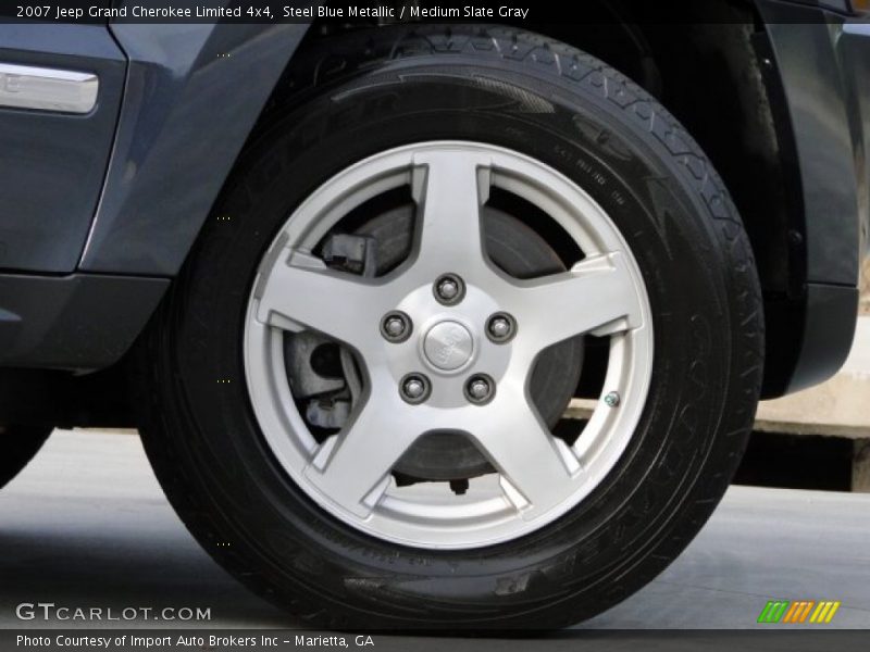 Steel Blue Metallic / Medium Slate Gray 2007 Jeep Grand Cherokee Limited 4x4