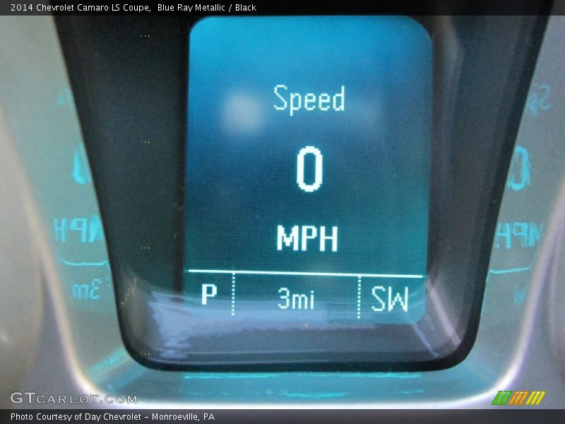 Blue Ray Metallic / Black 2014 Chevrolet Camaro LS Coupe