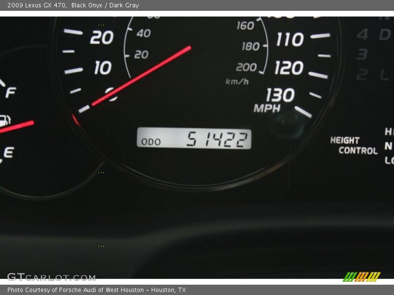 Black Onyx / Dark Gray 2009 Lexus GX 470
