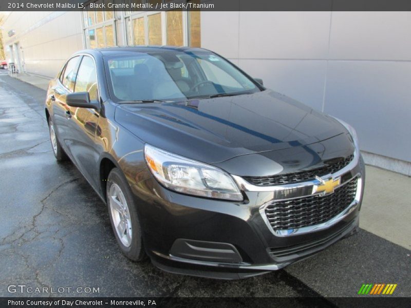 Black Granite Metallic / Jet Black/Titanium 2014 Chevrolet Malibu LS