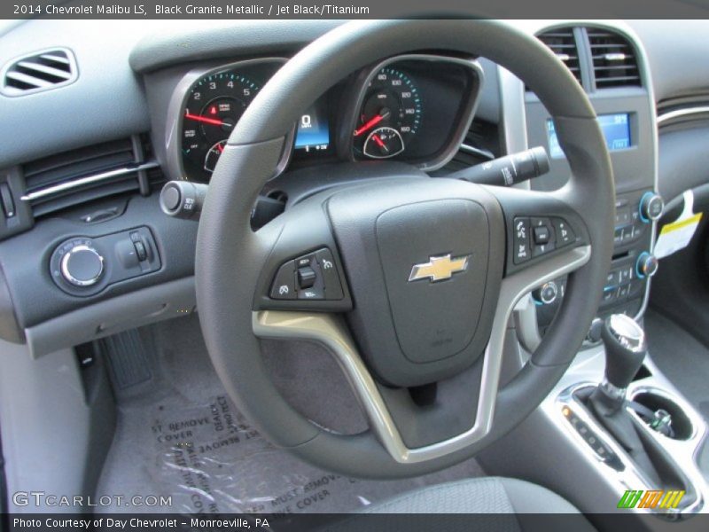 Black Granite Metallic / Jet Black/Titanium 2014 Chevrolet Malibu LS