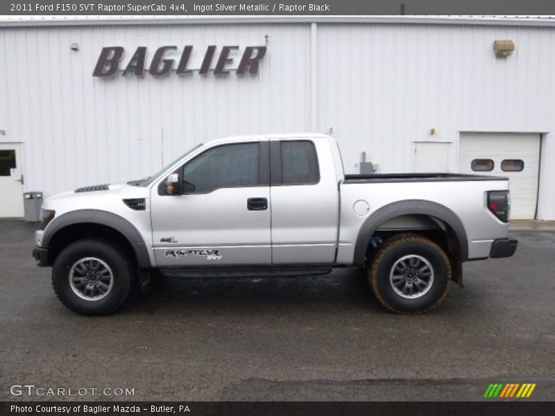 Ingot Silver Metallic / Raptor Black 2011 Ford F150 SVT Raptor SuperCab 4x4