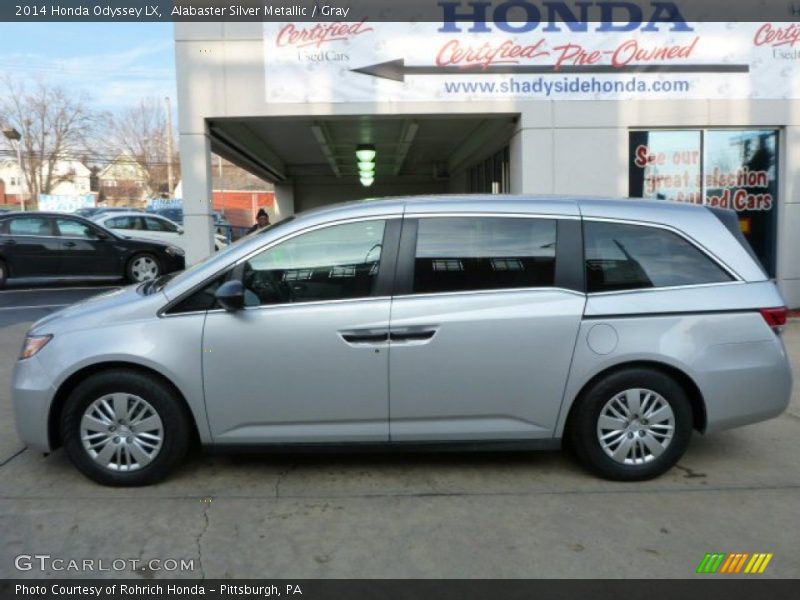Alabaster Silver Metallic / Gray 2014 Honda Odyssey LX