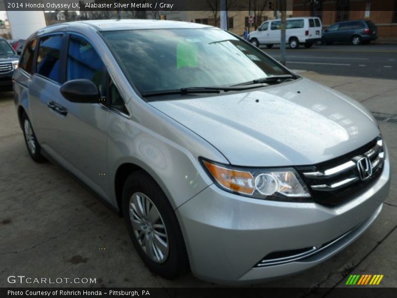 Alabaster Silver Metallic / Gray 2014 Honda Odyssey LX