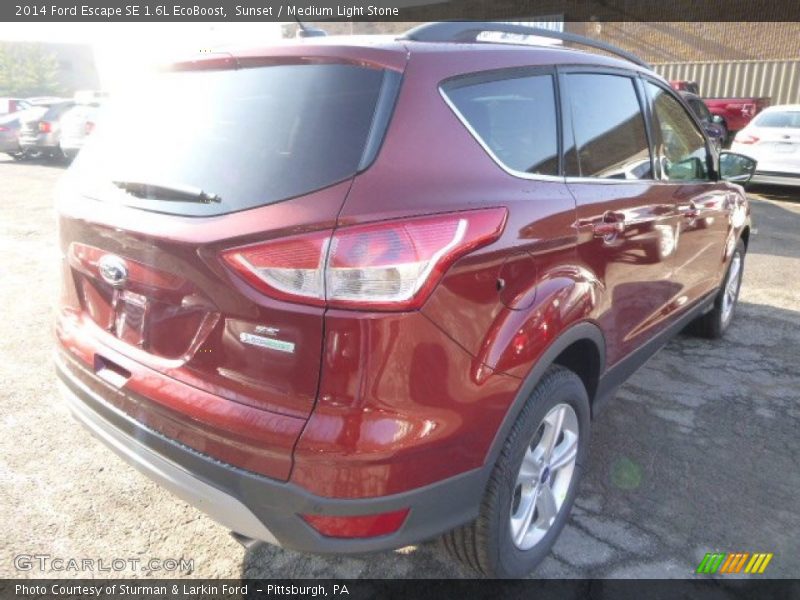 Sunset / Medium Light Stone 2014 Ford Escape SE 1.6L EcoBoost