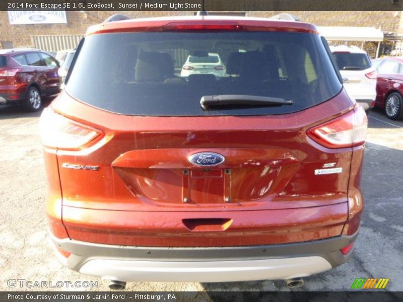 Sunset / Medium Light Stone 2014 Ford Escape SE 1.6L EcoBoost