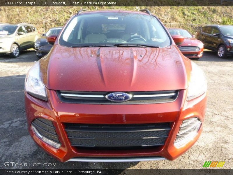 Sunset / Medium Light Stone 2014 Ford Escape SE 1.6L EcoBoost