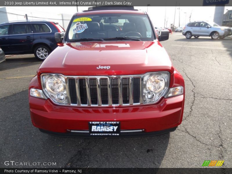 Inferno Red Crystal Pearl / Dark Slate Gray 2010 Jeep Liberty Limited 4x4