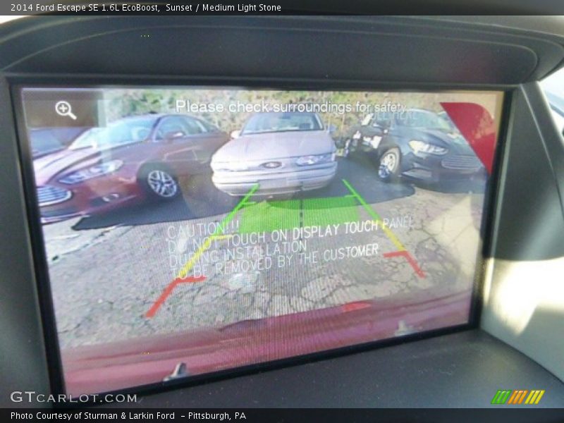Sunset / Medium Light Stone 2014 Ford Escape SE 1.6L EcoBoost
