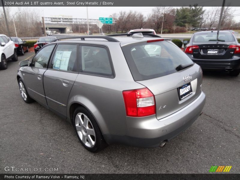 Steel Grey Metallic / Ebony 2004 Audi A4 1.8T quattro Avant