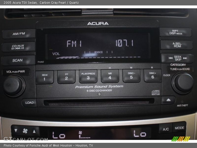 Audio System of 2005 TSX Sedan