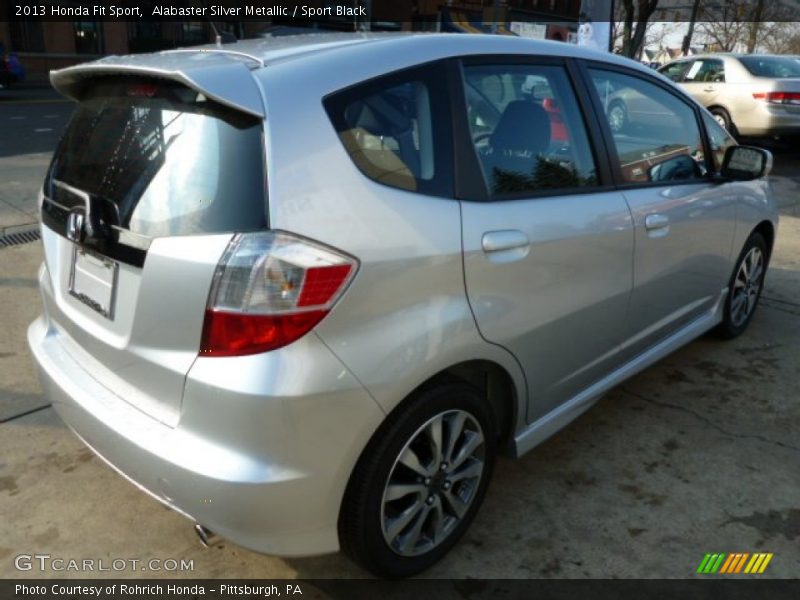 Alabaster Silver Metallic / Sport Black 2013 Honda Fit Sport