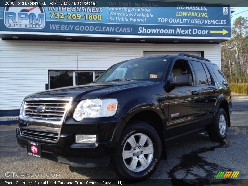 Black / Black/Stone 2008 Ford Explorer XLT 4x4
