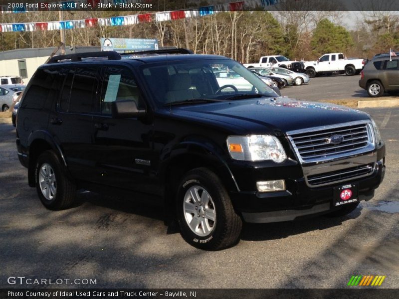 Black / Black/Stone 2008 Ford Explorer XLT 4x4