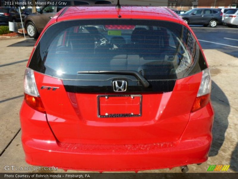 Milano Red / Gray 2013 Honda Fit