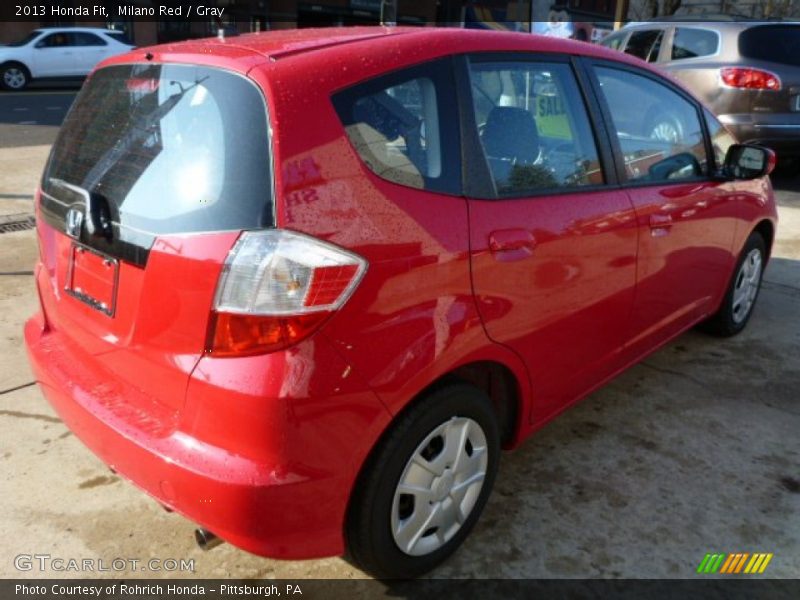 Milano Red / Gray 2013 Honda Fit
