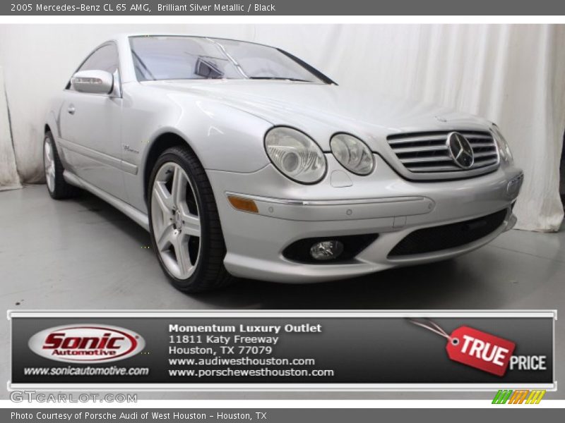 Brilliant Silver Metallic / Black 2005 Mercedes-Benz CL 65 AMG