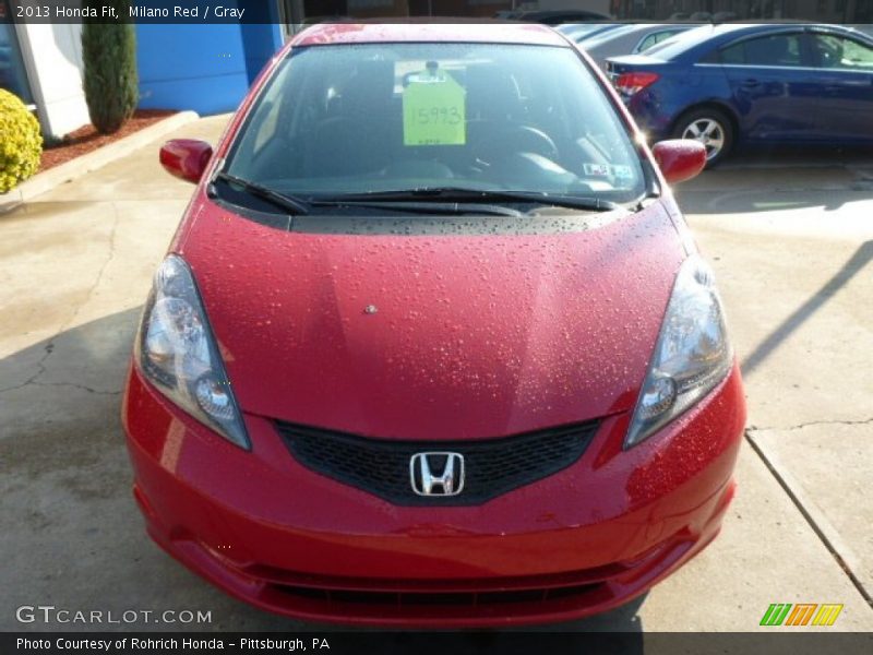 Milano Red / Gray 2013 Honda Fit