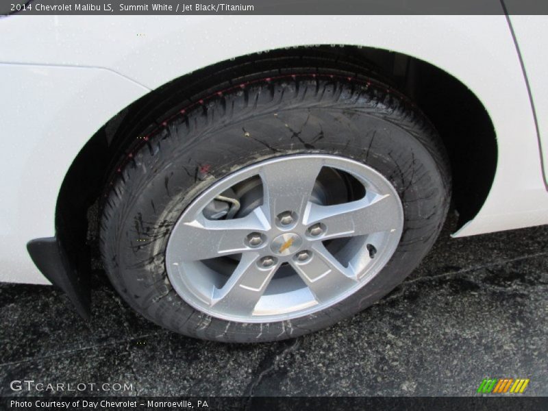 Summit White / Jet Black/Titanium 2014 Chevrolet Malibu LS