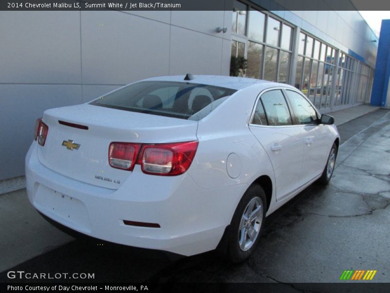 Summit White / Jet Black/Titanium 2014 Chevrolet Malibu LS