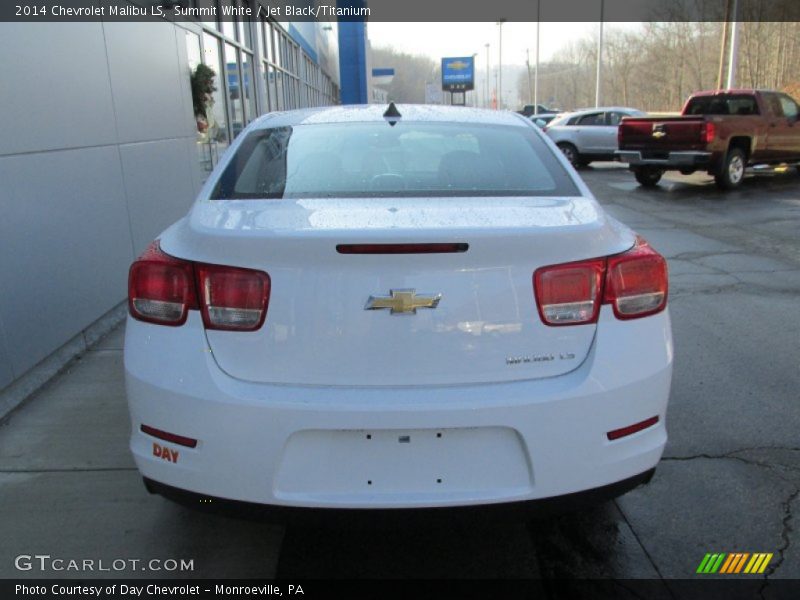 Summit White / Jet Black/Titanium 2014 Chevrolet Malibu LS