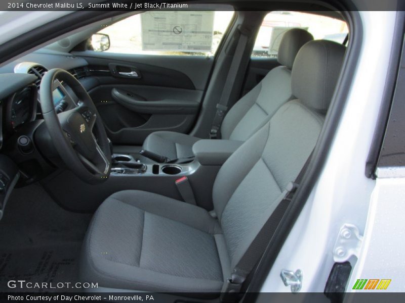 Summit White / Jet Black/Titanium 2014 Chevrolet Malibu LS