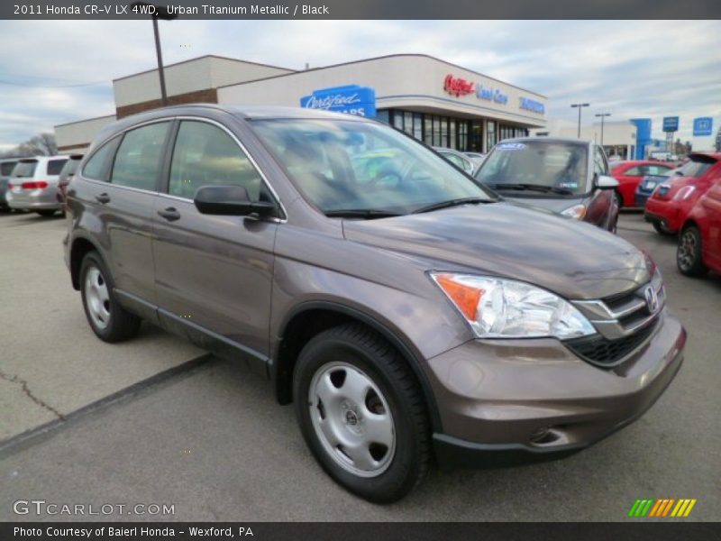 Urban Titanium Metallic / Black 2011 Honda CR-V LX 4WD