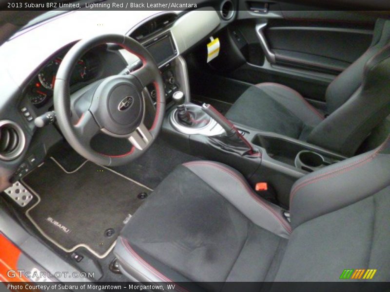 Lightning Red / Black Leather/Alcantara 2013 Subaru BRZ Limited