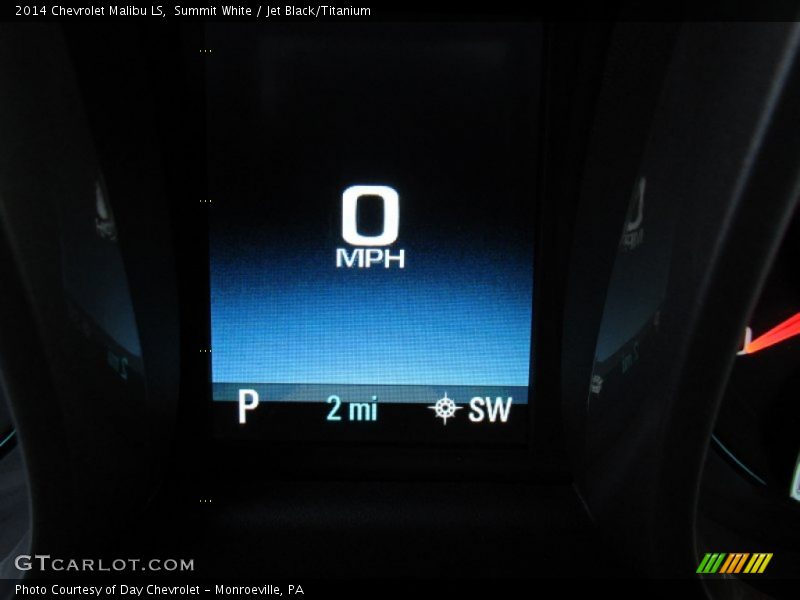 Summit White / Jet Black/Titanium 2014 Chevrolet Malibu LS