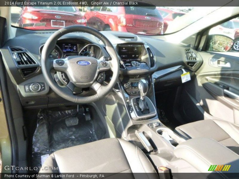 Ginger Ale / Charcoal Black 2014 Ford Escape Titanium 2.0L EcoBoost 4WD