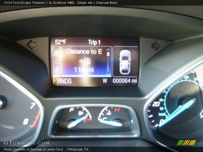 Ginger Ale / Charcoal Black 2014 Ford Escape Titanium 2.0L EcoBoost 4WD