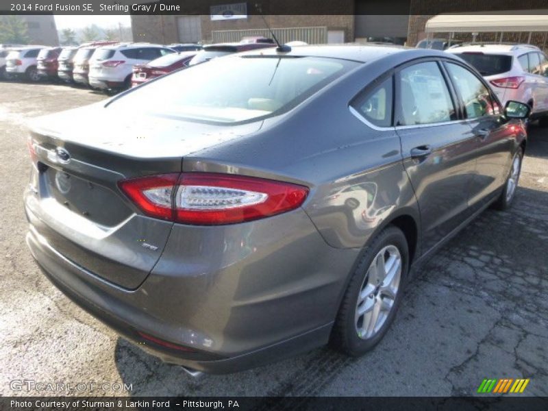 Sterling Gray / Dune 2014 Ford Fusion SE