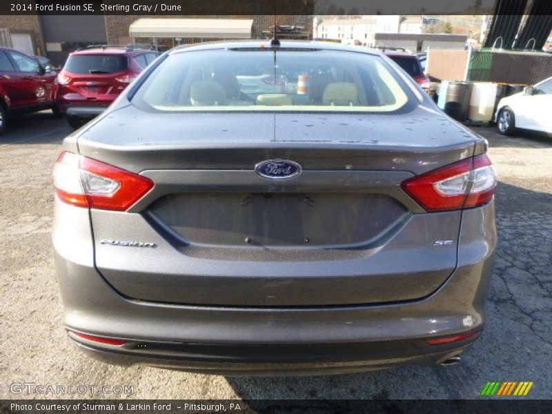 Sterling Gray / Dune 2014 Ford Fusion SE