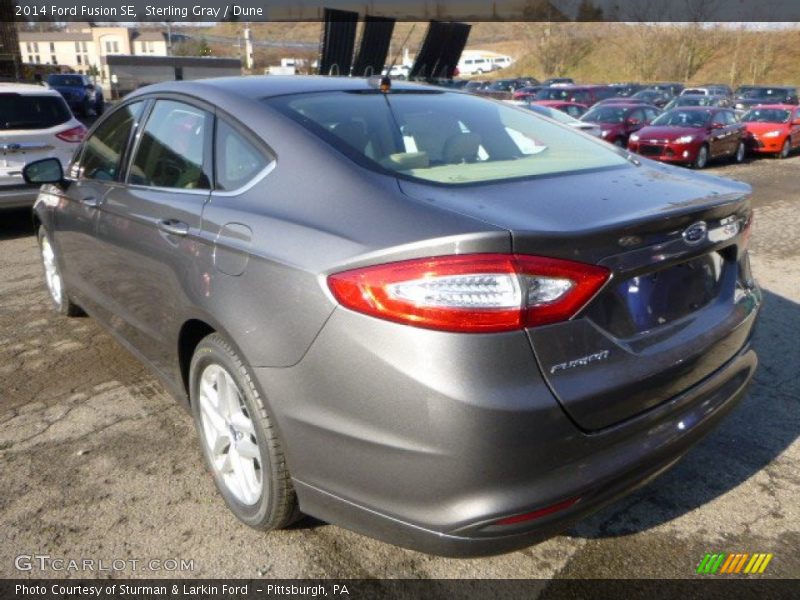 Sterling Gray / Dune 2014 Ford Fusion SE