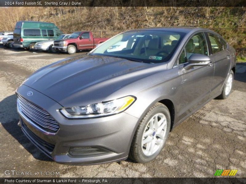 Sterling Gray / Dune 2014 Ford Fusion SE