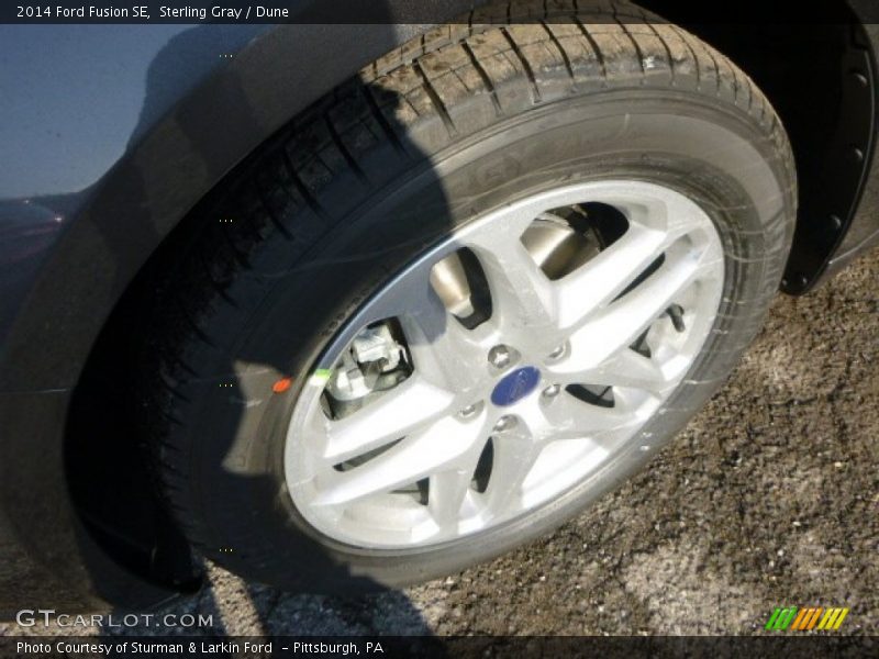 Sterling Gray / Dune 2014 Ford Fusion SE