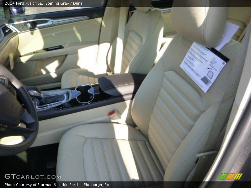 Sterling Gray / Dune 2014 Ford Fusion SE