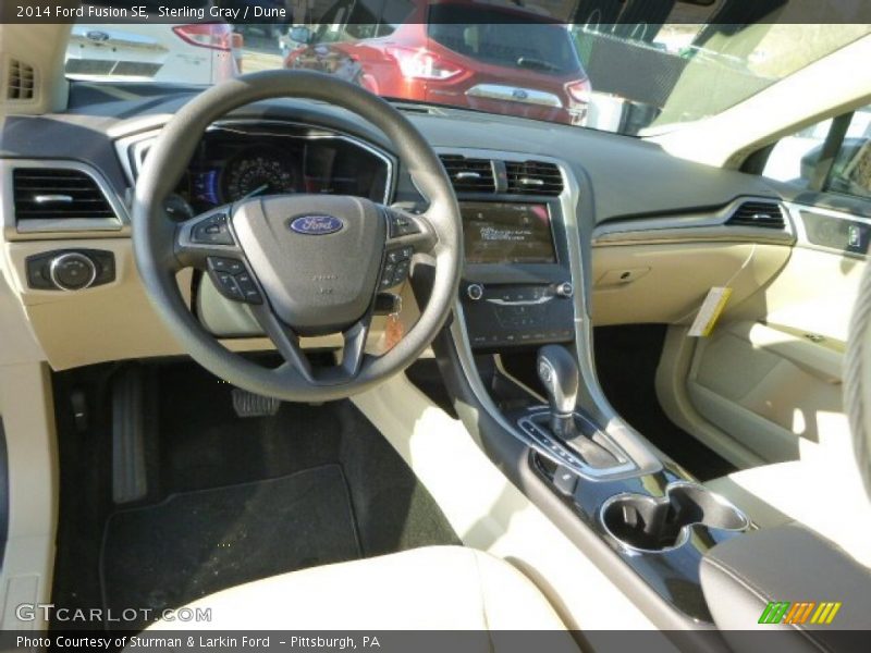 Sterling Gray / Dune 2014 Ford Fusion SE