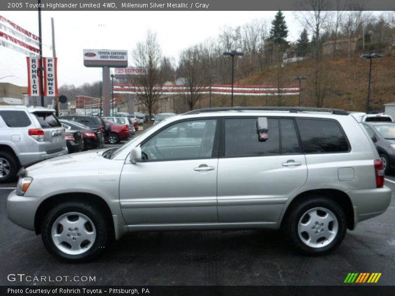 Millenium Silver Metallic / Gray 2005 Toyota Highlander Limited 4WD