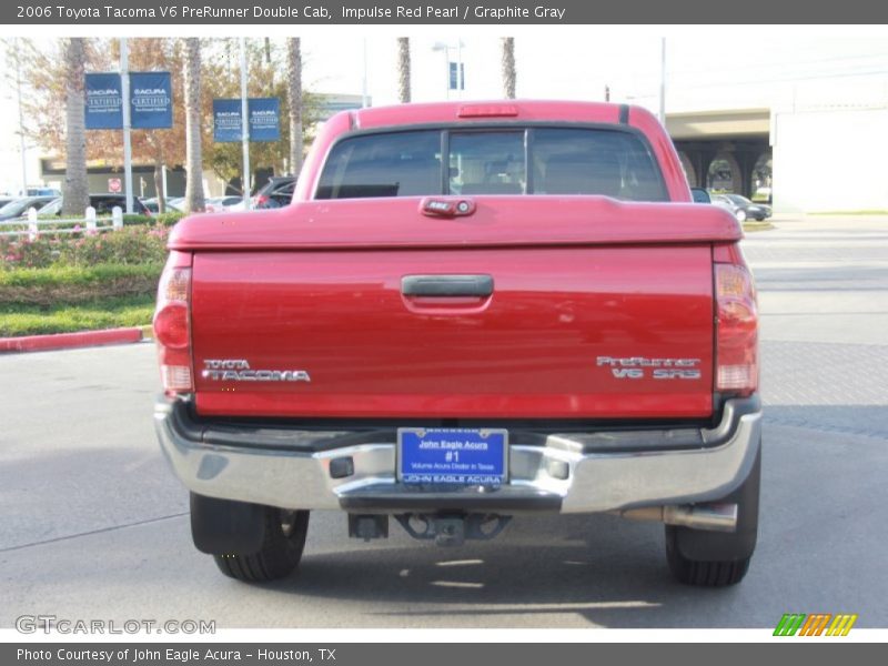 Impulse Red Pearl / Graphite Gray 2006 Toyota Tacoma V6 PreRunner Double Cab