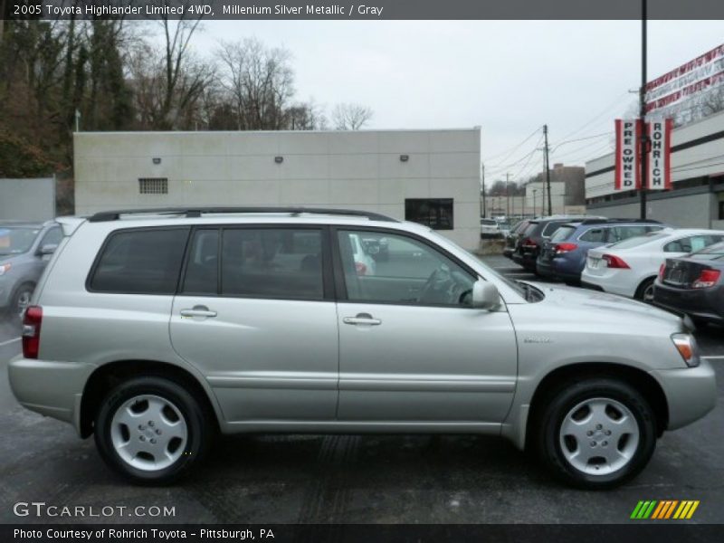 Millenium Silver Metallic / Gray 2005 Toyota Highlander Limited 4WD