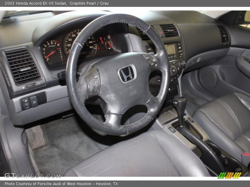 Graphite Pearl / Gray 2003 Honda Accord EX V6 Sedan