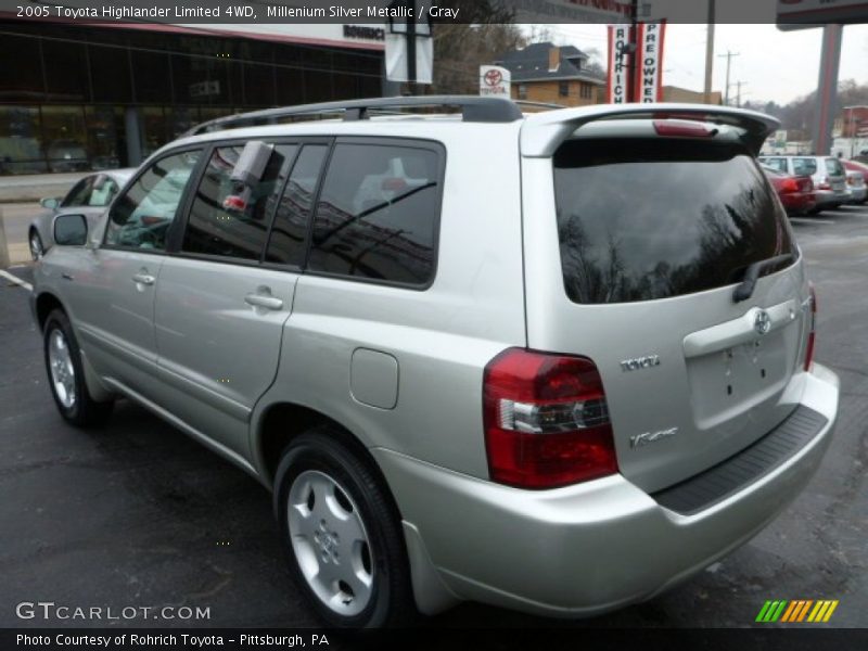 Millenium Silver Metallic / Gray 2005 Toyota Highlander Limited 4WD