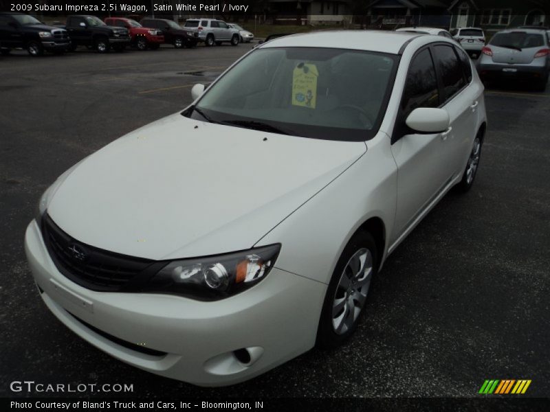 Satin White Pearl / Ivory 2009 Subaru Impreza 2.5i Wagon